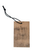 Blank label with string Blank label with string