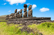 Moais in Ahu Tongariki