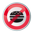 interdit, interdiction de manger des sandwich