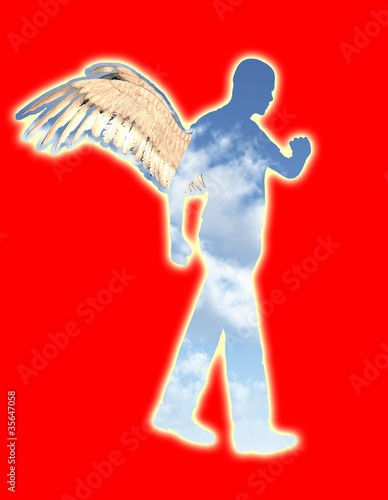 Illustration: Walking Angel Walking Angel