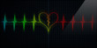 Colorful Broken Heart Monitor