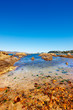 The famous rocks at Karaka Bay, New Zealand The famous rocks at Karaka Bay, New Zealand