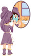 Girl Applying Face Mask