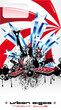 U.S.A. Abstract Music Background