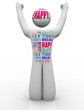 Happy Person Emtions Showing Joy Good Feelings Happy Person Emtions Showing Joy Good Feelings