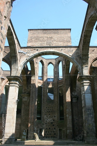 Photo: Details of window and door arch of a church Details of window and door arch of a church