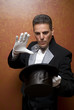 Magician performing