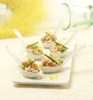 Cucharitas de ensalada de marisco