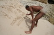 Handsome Guy Enjoying the Caribbean Beach