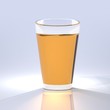 Apple juice in a glass