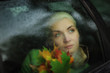 Foto: Sad woman in car Sad woman in car
