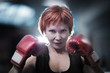 Photo: Woman boxing Woman boxing