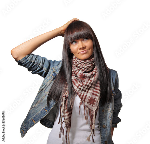 Photo: Woman thinking Woman thinking