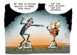 Illustration: Euro Krise Obama Merkel Kritik Euro Krise Obama Merkel Kritik