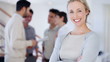 Portrait of pretty business woman smiling with confidence