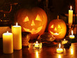 Halloween Pumpkin Lantern.