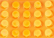 pink pill on white background