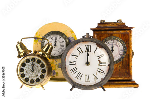 Photo: Vintage clocks at twelve Vintage clocks at twelve