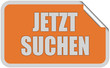 Sticker eckig orange curl oben JETZT SUCHEN