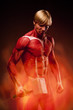 Fine art portrait of angry muscular man