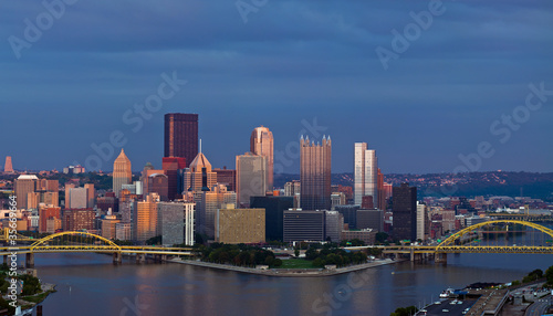 Photo: Pittsburgh skyline panorama. Pittsburgh skyline panorama.