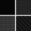 Seamless pattern pois white and black