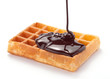 Waffel con cioccolato fuso