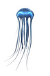 deep sea jellyfish isolated on white