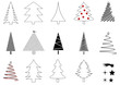Weihnachtsbäume abstrakt