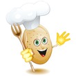 Patata Cuoco Fumetto Cartoon-Potato Cook Comics-Vector