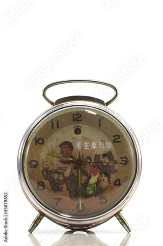 Photo: Chinese antique alarm clock Chinese antique alarm clock