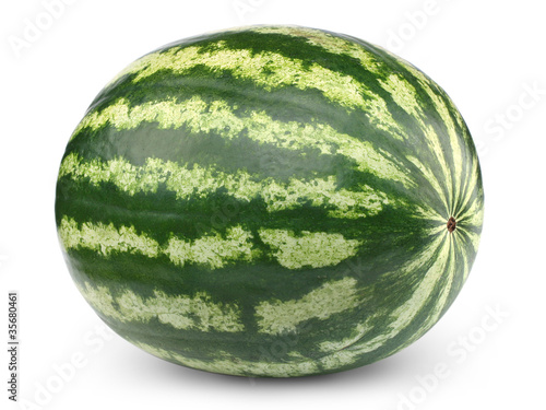 Photo: Watermelon isolated on white background + Clipping Path Watermelon isolated on white background + Clipping Path