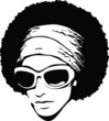 afro hair pop art