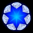 Realistic diamonds pattern
