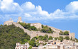 Medieval castle on a hill in the village of Capdepera, Mallorca