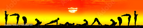 Photo: Steps of Yoga surya namaskar sun salutation Steps of Yoga surya namaskar sun salutation