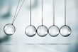 Photo: Shiny Newton's cradle illustration Shiny Newton's cradle illustration