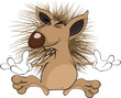 Hedgehog. Cartoon