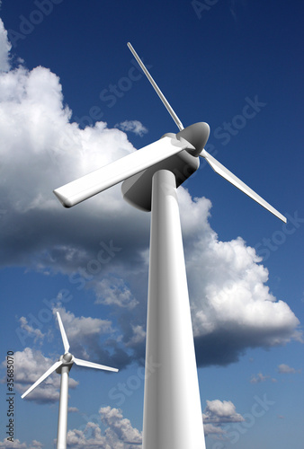Illustration: Wind power plants Wind power plants