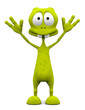 alien cartoon in please don't shoot I surrender