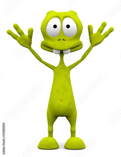 Illustration: alien cartoon in please don't shoot I surrender alien cartoon in please don't shoot I surrender