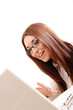 Frau mit Laptop