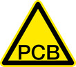 Warnschild Warnzeichen PCB Polychlorierte Biphenyle