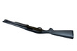 Police tactical action pump shotgun rifle on white