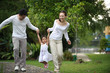 Happy Asian Family