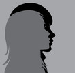 silhouette of young man and woman silhouette of young man and woman