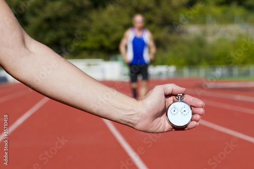 Photo: Stop watch runner Stop watch runner