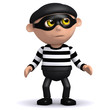 3d Burglar is alert to detection