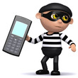3d Burglar has stolen your cell phone!