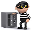 3d Burglar has opened the safe!